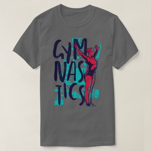 Camiseta Eu Adoro ginástica na ginástica (Frente do Design)