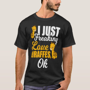 Camiseta Eu Adoro Girafas Animal