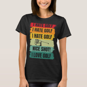 Camiseta Eu Adoro Golf Jogador De Golfe Treinador De Futebo