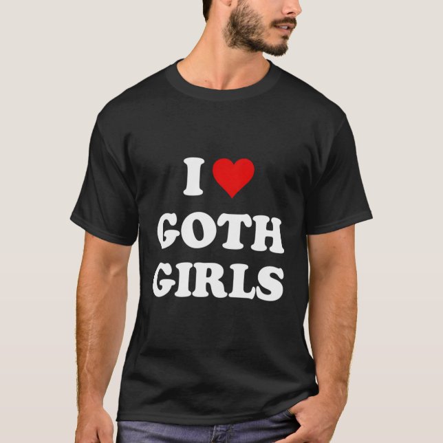 Camiseta Eu adoro Gótico (Frente)