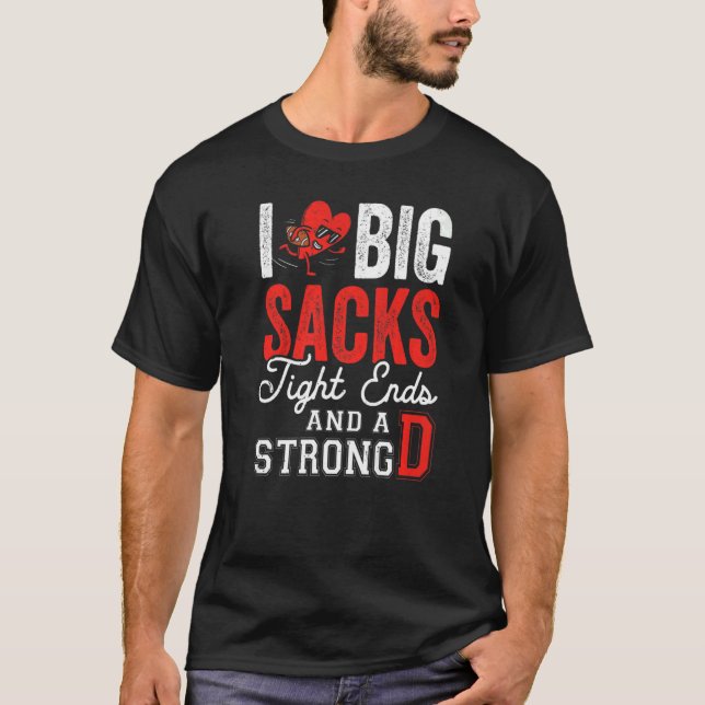 Camiseta Eu Adoro Grandes Sacks De Entalhe E Forte Futebol  (Frente)