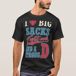 Camiseta Eu Adoro Grandes Sacks De Entalhe E Forte Futebol