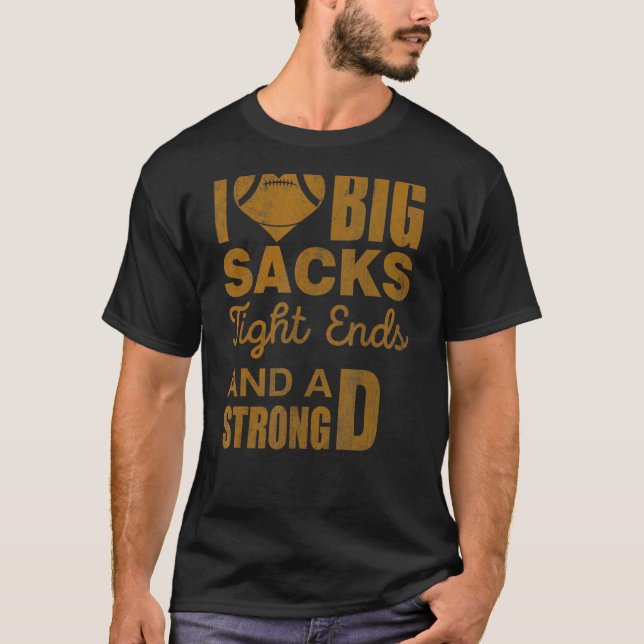 Camiseta Eu Adoro Grandes Sacks De Entalhe E Forte Futebol  (Frente)