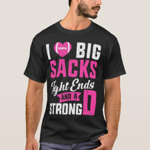 Camiseta Eu Adoro Grandes Sacks De Entalhe E Forte Futebol