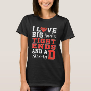 Camiseta Eu Adoro Grandes Sacks De Entalhe E Um Forte Pegal