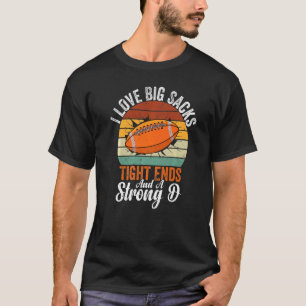 Camiseta Eu Adoro Grandes Sacks De Entalhe E Um Forte Pegal