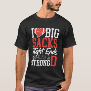 Camiseta Eu Adoro Grandes Sacks De Entalhe E Um Forte Pegal