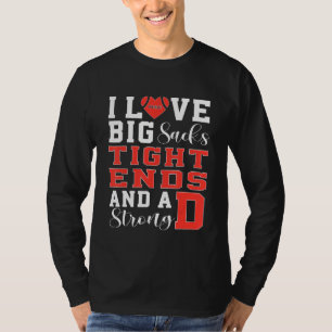 Camiseta Eu Adoro Grandes Sacks De Entalhe E Um Forte Pegal