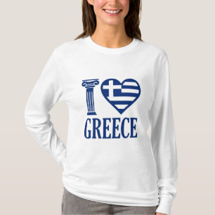 Camiseta Eu adoro Grécia