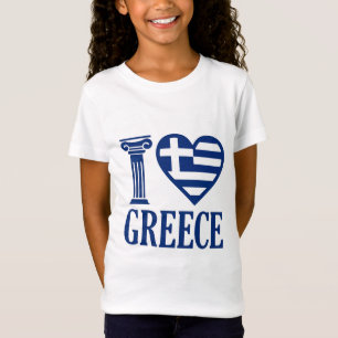 Camiseta Eu adoro Grécia