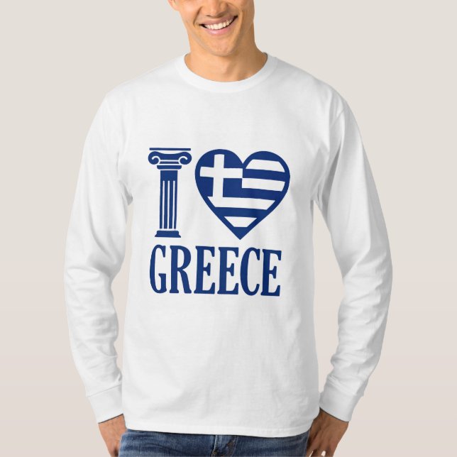 Camiseta Eu adoro Grécia (Frente)