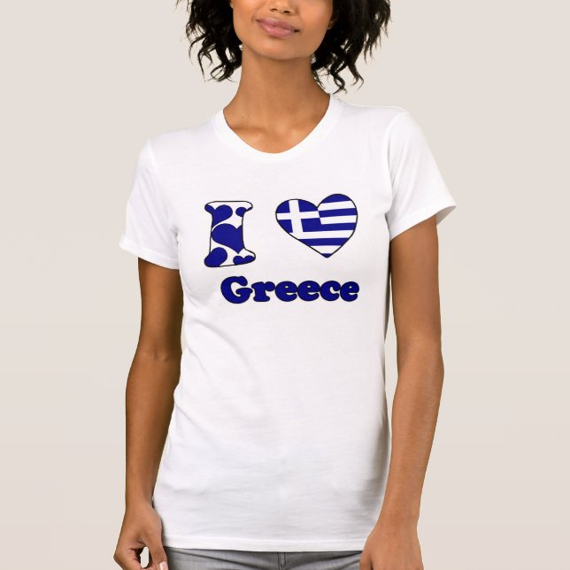Camiseta Eu adoro Grécia (Frente)