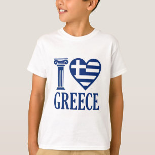 Camiseta Eu adoro Grécia