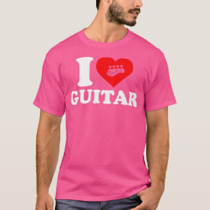 Camiseta Eu adoro guitarra Engraçada Violão646