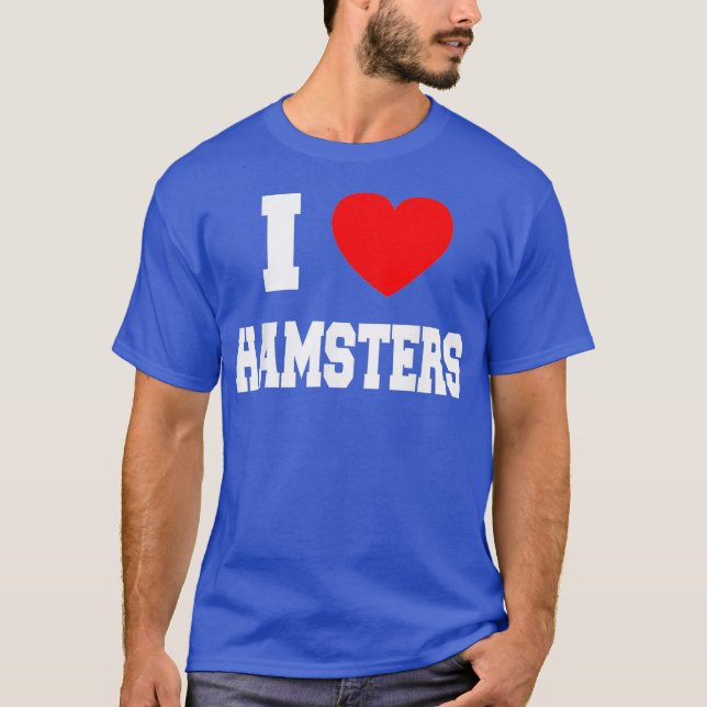 Camiseta Eu adoro hamsters (Frente)