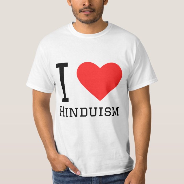Camiseta Eu adoro hinduísmo (Frente)