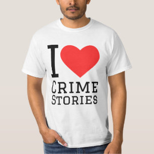Camiseta Eu adoro histórias de crimes