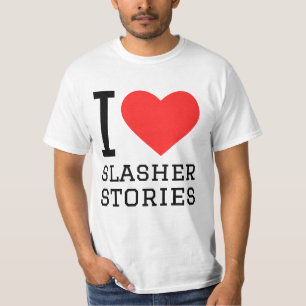 Camiseta Eu adoro histórias de slasher