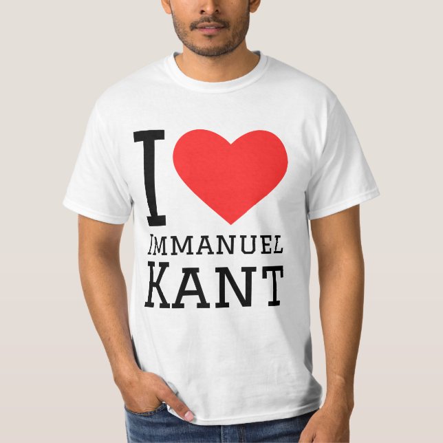 Camiseta Eu adoro immanuel kant (Frente)