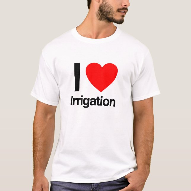 Camiseta eu adoro irrigação (Frente)