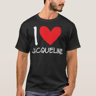 Camiseta Eu adoro Jacqueline Name Personally Girl Woman BFF