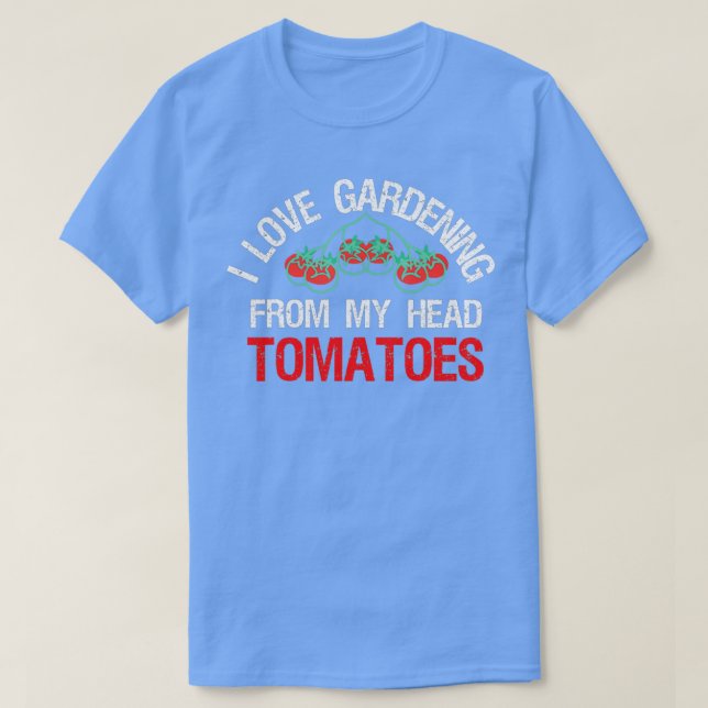 CAMISETA EU ADORO JANTAR DE MINHA CABEÇA TOMATES FANTÁSTICO (Frente do Design)