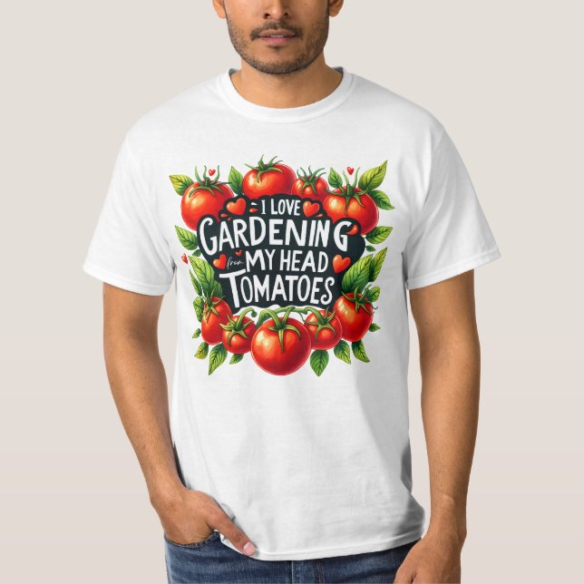 Camiseta Eu adoro jardinagem (Frente)