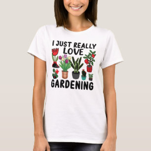 Camiseta Eu Adoro Jardinagem