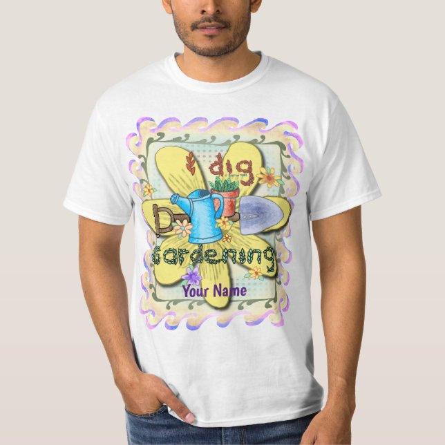 Camiseta Eu Adoro Jardinagem  (Frente)