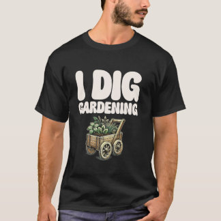 Camiseta Eu Adoro Jardinagem Apaixonado Entusiasta de Plant