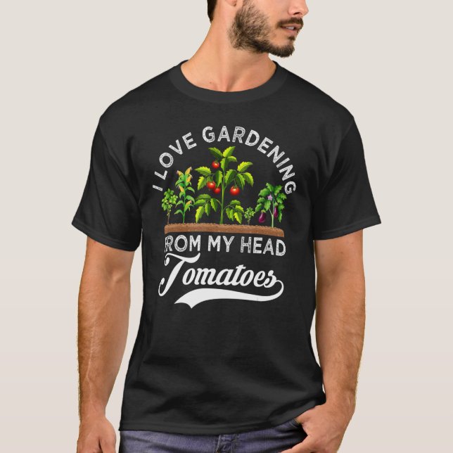 Camiseta Eu Adoro Jardinagem Do Meu Jardineiro De Tomates C (Frente)