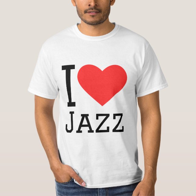 Camiseta Eu adoro jazz (Frente)