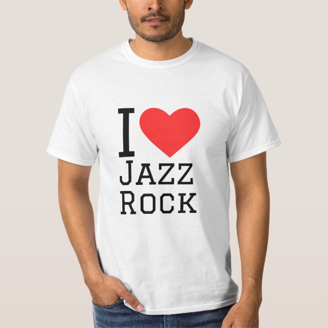 Camiseta Eu adoro jazz rock (Frente)
