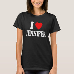 Camiseta Eu Adoro Jennifer Cute Matching Casal Spouse