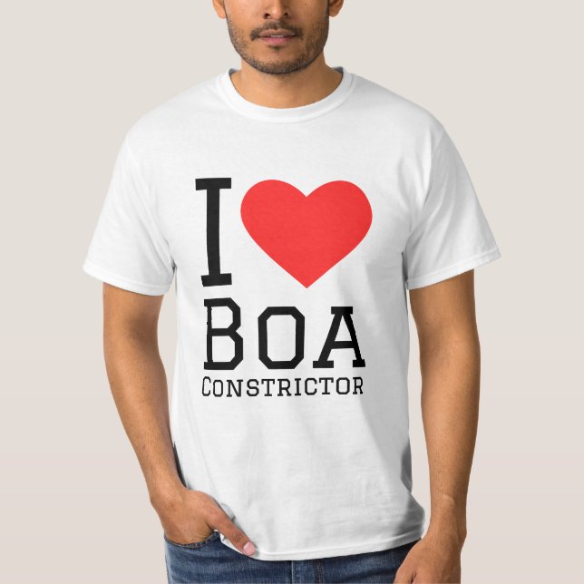 Camiseta Eu adoro jiboia (Frente)