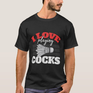 Camiseta Eu Adoro Jogar Um Pássaro De Vaivém