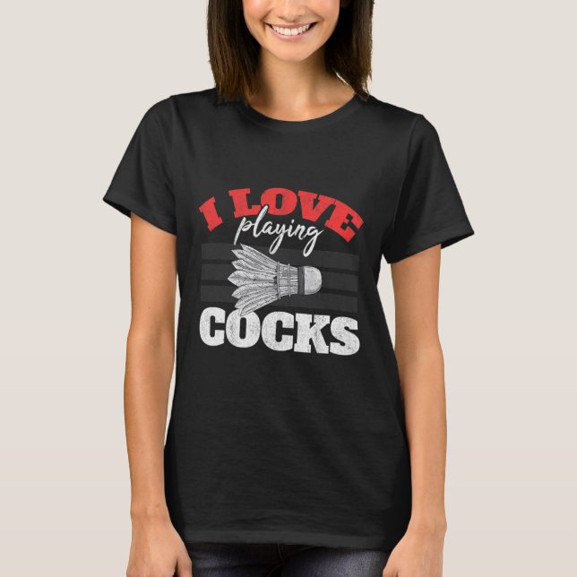 Camiseta Eu Adoro Jogar Um Pássaro De Vaivém (Frente)