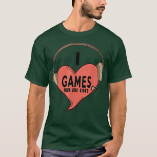 Camiseta Eu adoro jogos da mente e Videos games Namoradas e