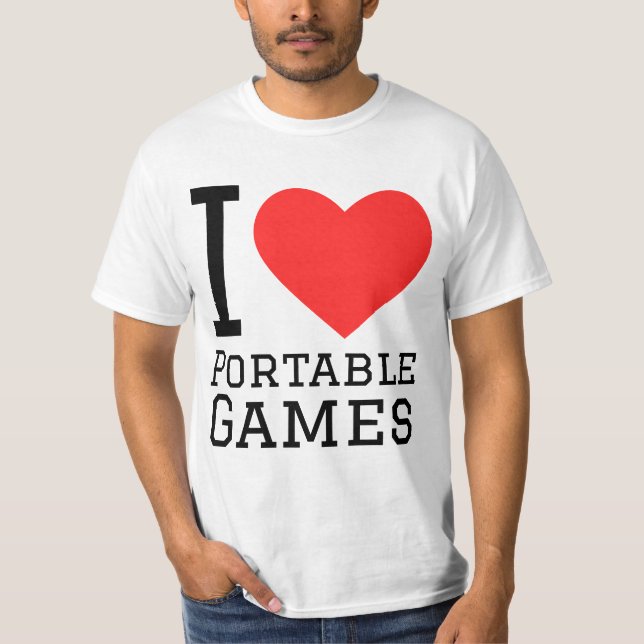 Camiseta Eu adoro jogos portáteis (Frente)