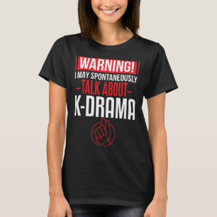 Camiseta Eu Adoro K Drama Falando Sobre O Drama Coreano