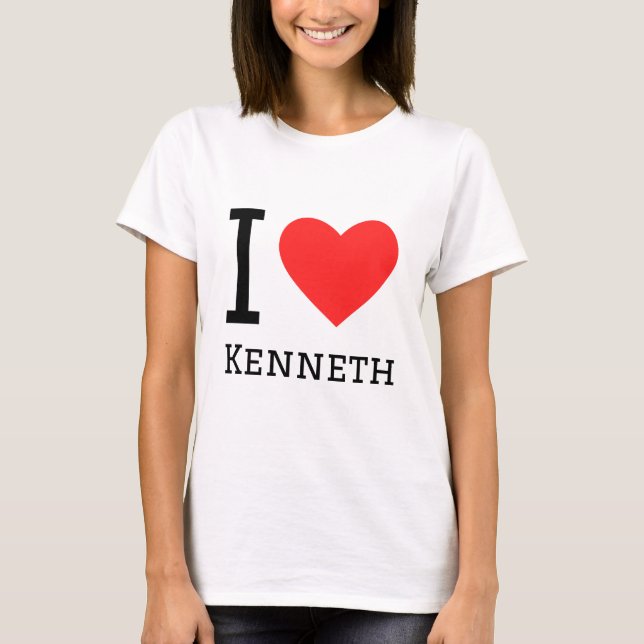 Camiseta Eu adoro kenneth (Frente)
