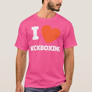 Camiseta Eu adoro Kickboxing I Heart Kickboxing Lovers