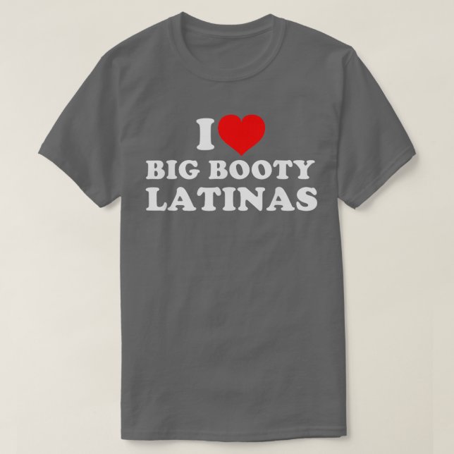Camiseta Eu adoro latinas grandes 1 (Frente do Design)