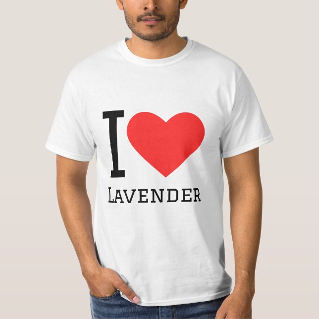 Camiseta Eu adoro lavanda (Frente)