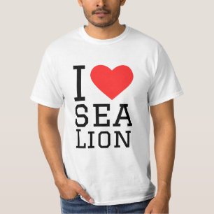 Camiseta Eu adoro leão marinho