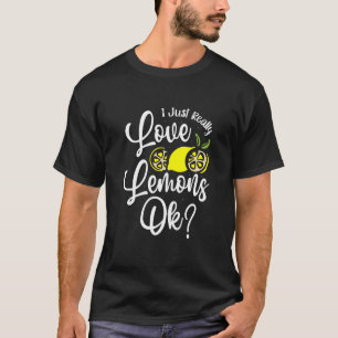 Camiseta Eu Adoro Lemons Ok Fruta Limão