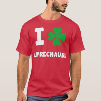 Camiseta Eu Adoro Leprechauns Ruas Engraçadas