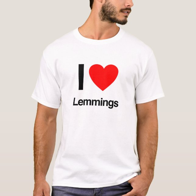 Camiseta eu adoro limmings (Frente)