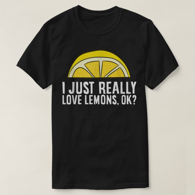 Camiseta Eu Adoro Limões, Ok (Frente do Design)