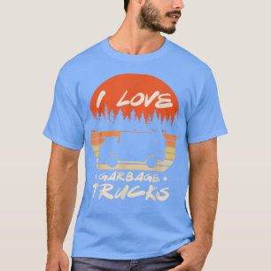 Camiseta Eu Adoro Lixo Caminhão Dump Trash Caminhão Recycl